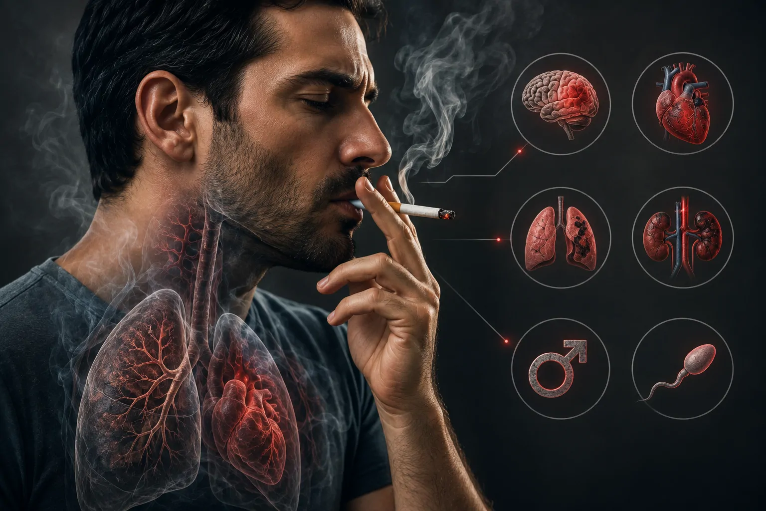 اثرات تدریجی و تلخ سیگار