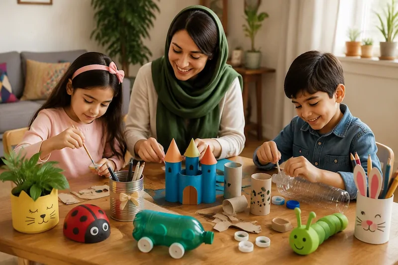 با وسایل دور ریختنی چی بسازیم؟20 ایده خلاقانه کار دستی