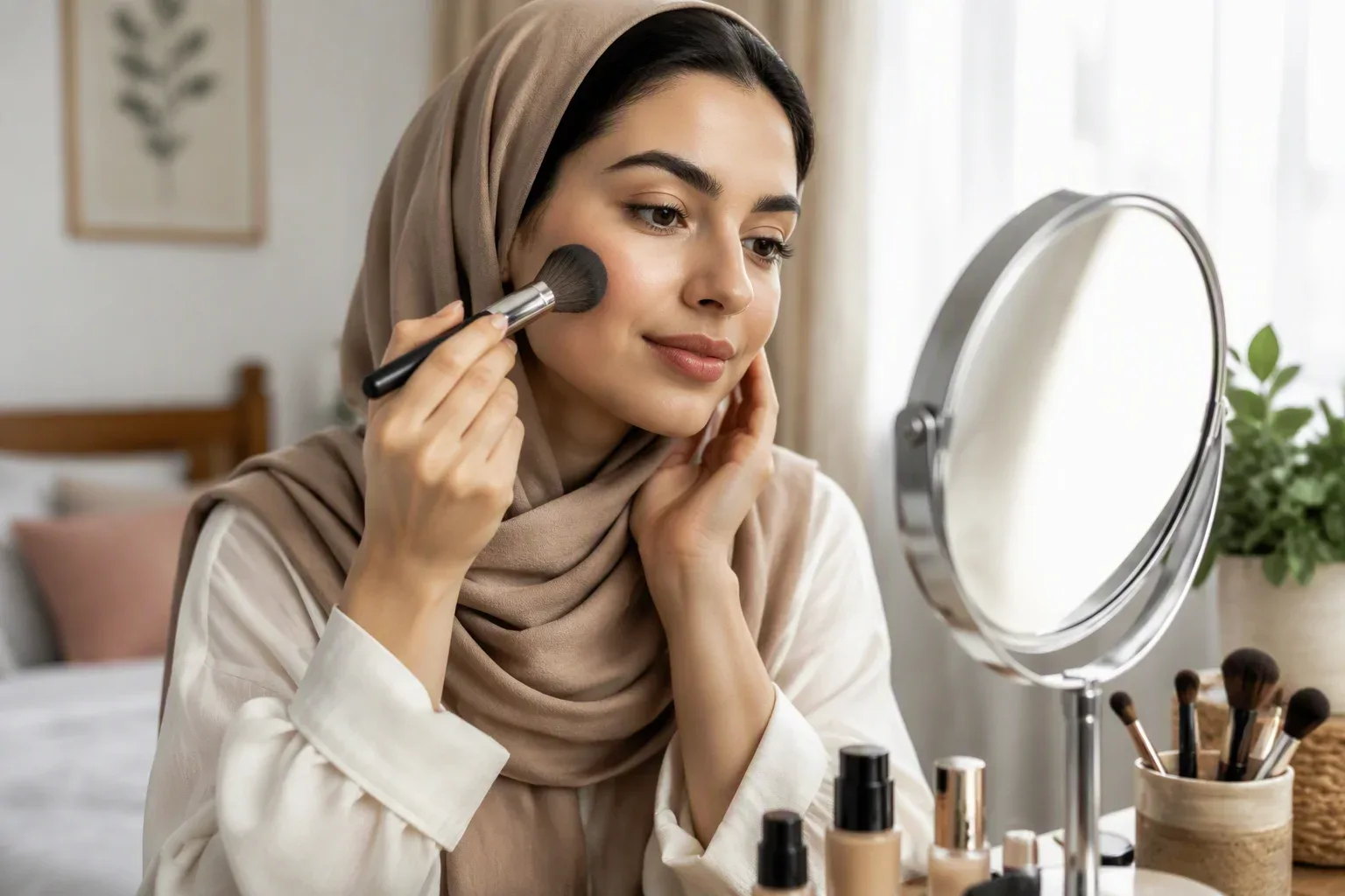 میکاپ مناسب پوست خشک| چطور آرایش کنیم که کرمپودر تکهتکه نشود؟