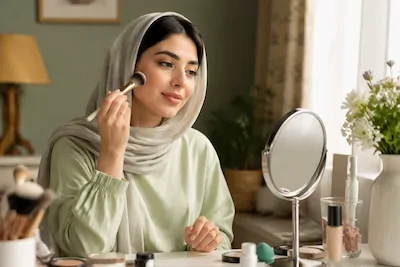 چرا کرمپودر روی پوست چرب ماسیده میشود؟