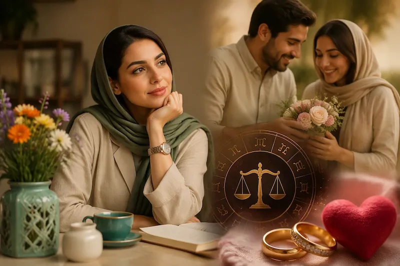 خصوصیات زن متولد مهر، طالع بینی، عشق، ازدواج و مرد مورد علاقه