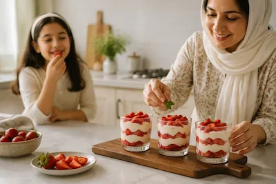 ساده‌ترین دسر فوری با مواد کم چیست؟