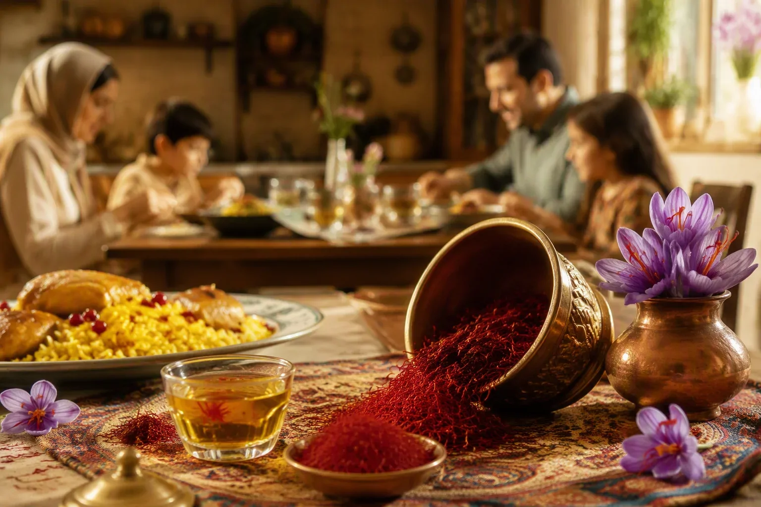 خواص زعفران در ادویه، فواید زعفران برای بدن و روش مصرف