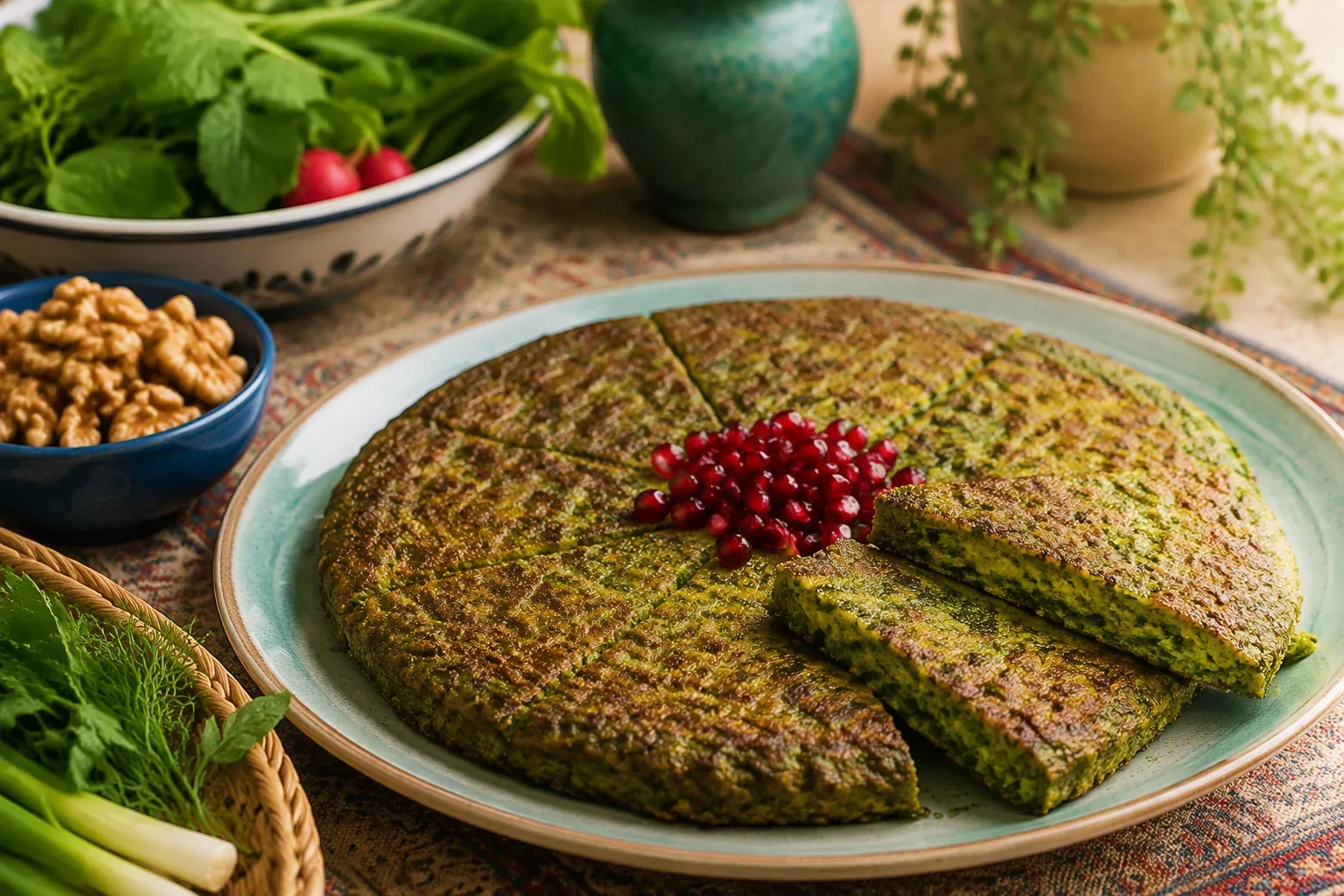 طرز تهیه کوکو سبزی مجلسی
