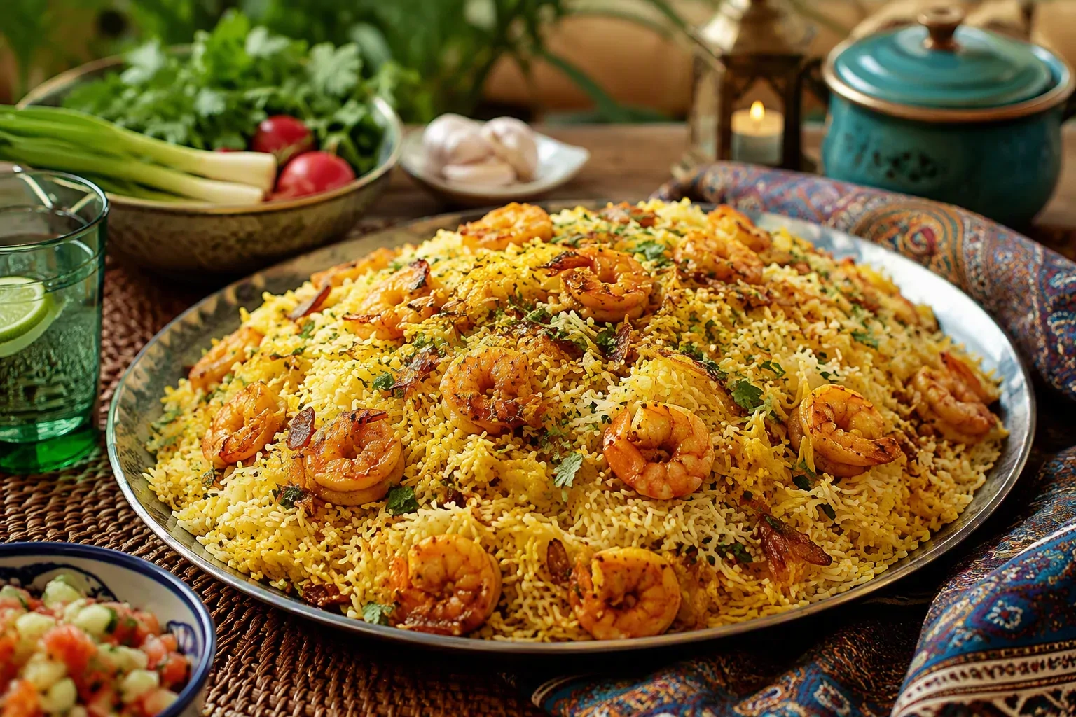 طرز تهیه میگو پلو بوشهری