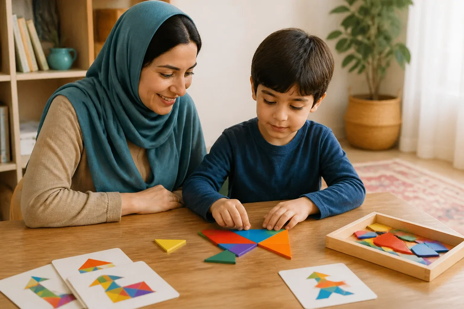 بازی تانگرام برای کودکان؛ آموزش و الگوها