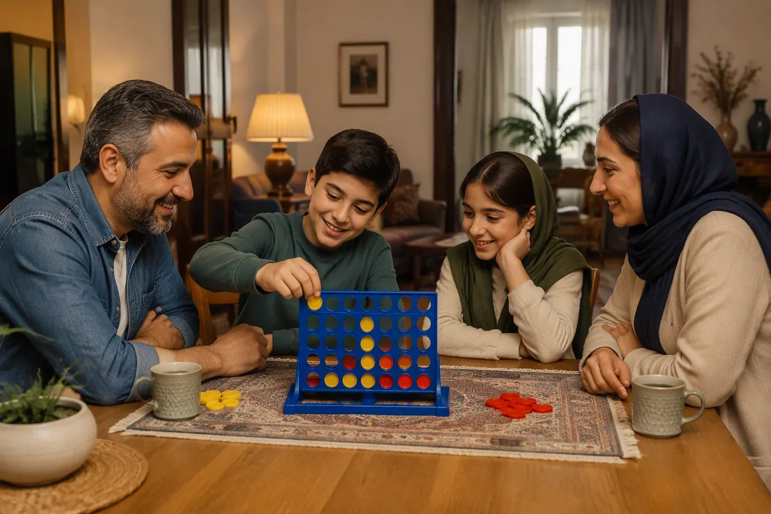 بازی چهار در خط برای دورهمی خانوادگی
