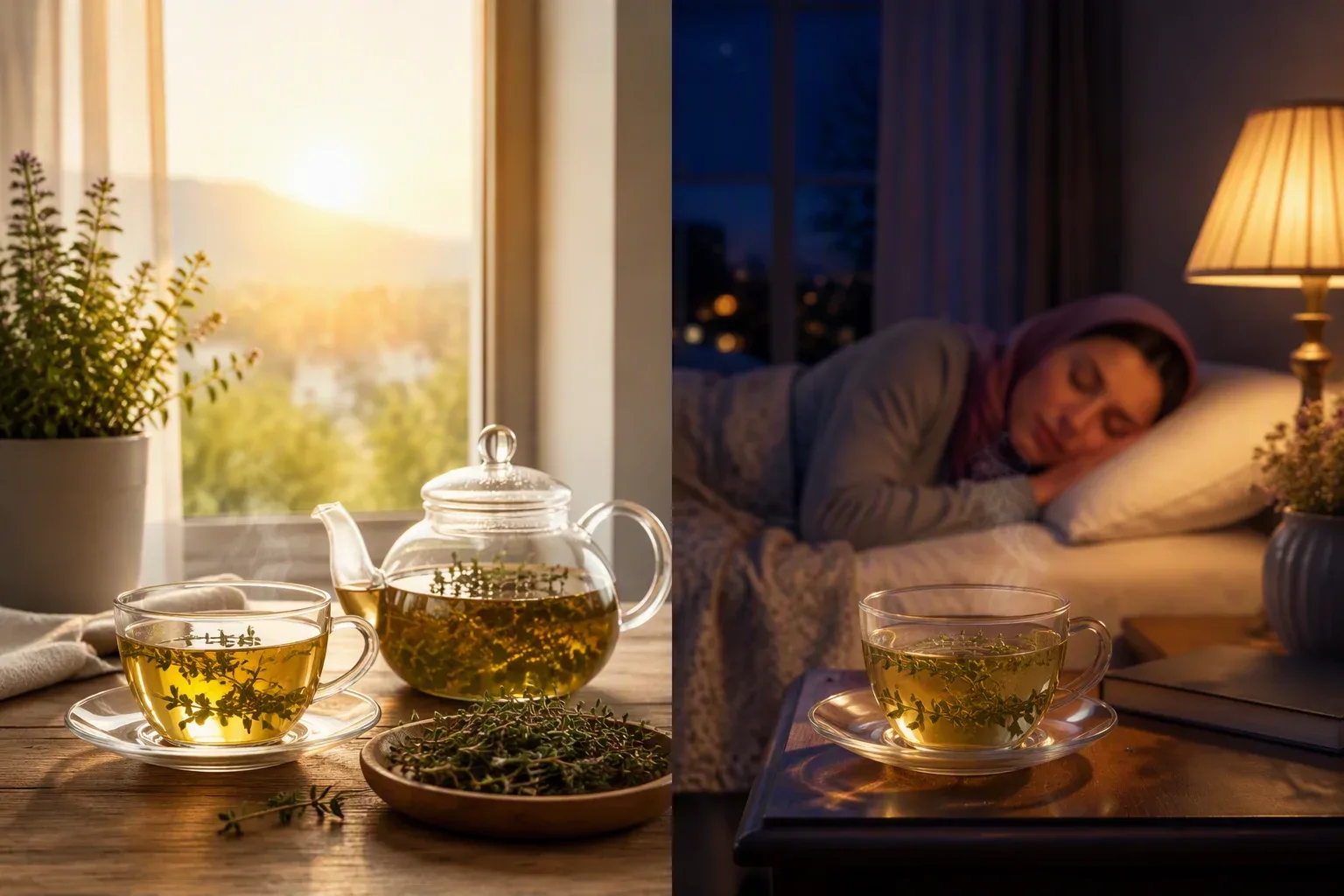 بهترین زمان مصرف دمنوش آویشن؛ صبح یا شب؟