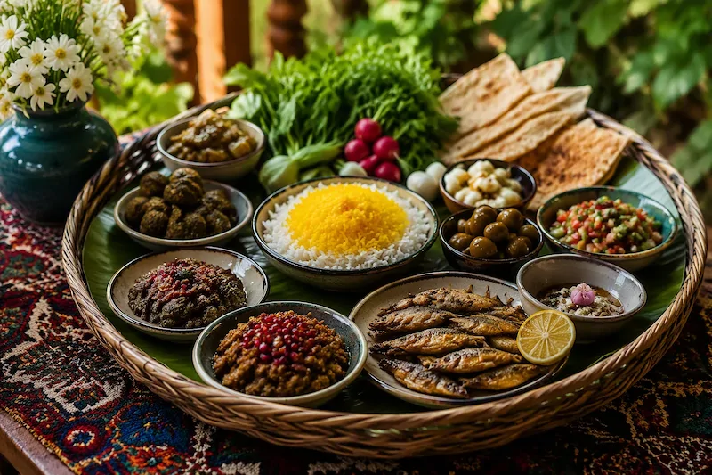 سینی مزه شمالی شامل چه چیزهایی است؟