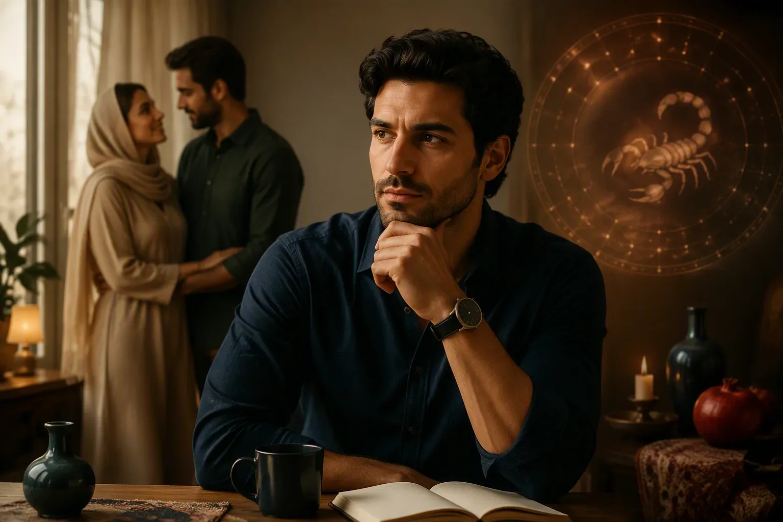 خصوصیات مرد متولد آبان، طالع بینی، عشق، ازدواج و شخصیت ،رگ خواب و زن مورد علاقه