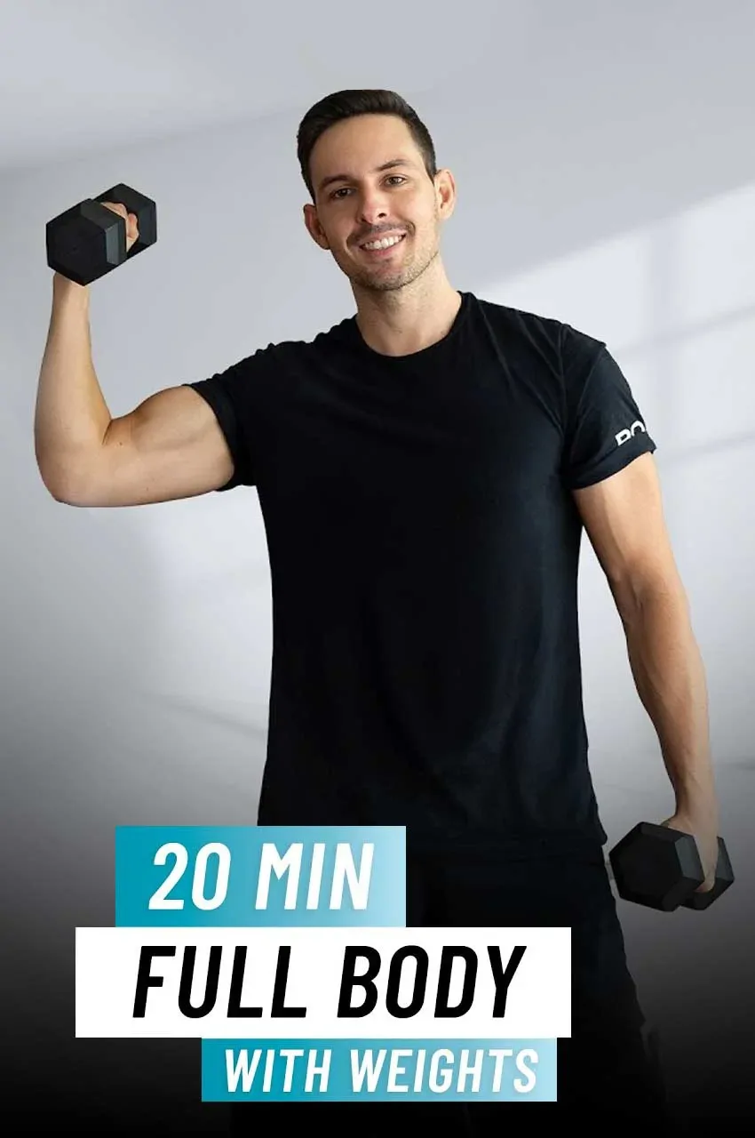 20 دقیقه تمرین کامل بدن با دمبل